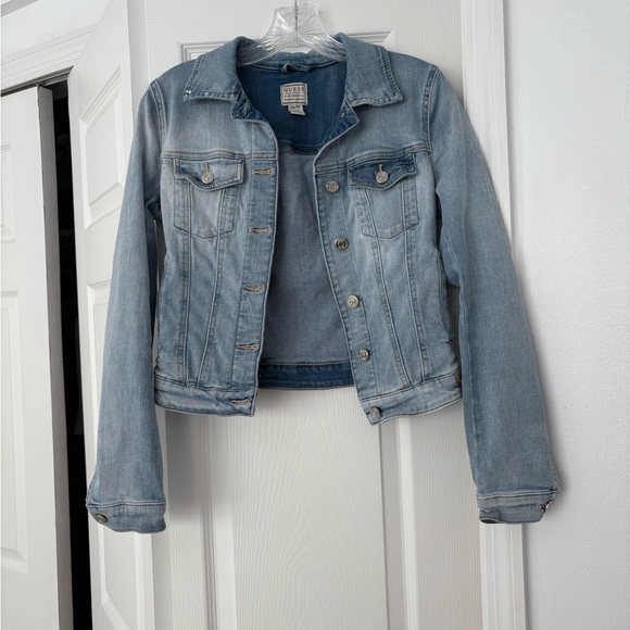 GUESS Light Blue Jean Jacket - Picture 1 of 7